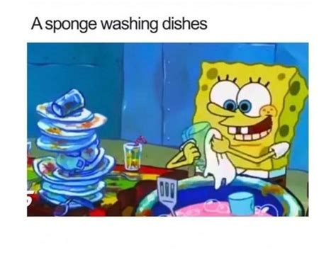 Sponge washing dishes: PewdiepieSubmissions | Cartoon logic, Spongebob ...