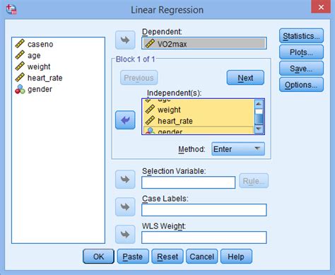 How To Perform A Multiple Regression Analysis In Spss Statistics