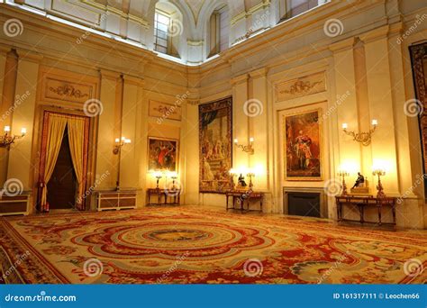 Interior of the Palacio Real De Madrid Royal Palace is the Ceremonial Residence of the Royal ...