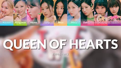 Twice Queen Of Hearts Lyrics Color Coded Eng Youtube