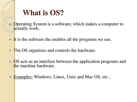 Operating Systems Online Presentation