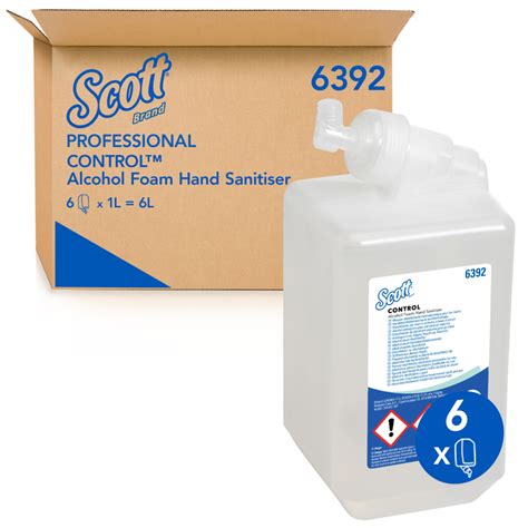 Scott Control Alcohol Foam Hand Sanitiser X Litre Clear