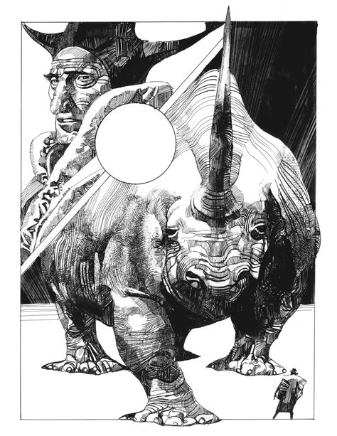 Sergio Toppi Bw Illustration