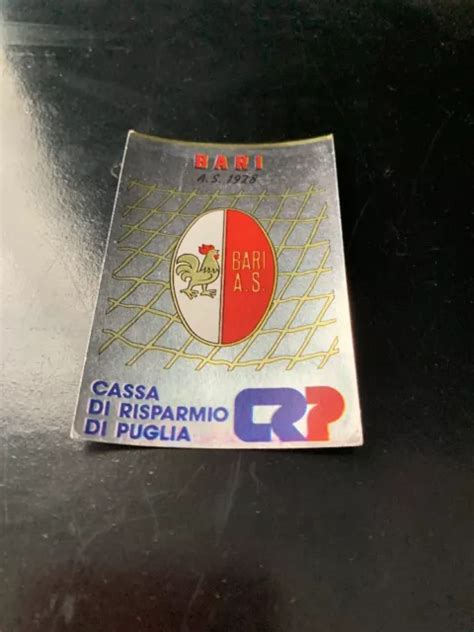 Figurine Calciatori Panini Scudetto Bari Nuova Con