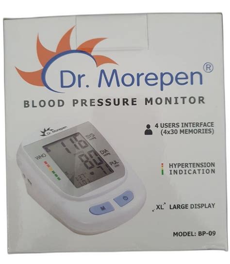 1 50 Mmol L Dr Morepen Blood Pressure Monitor 14 Days Model Name