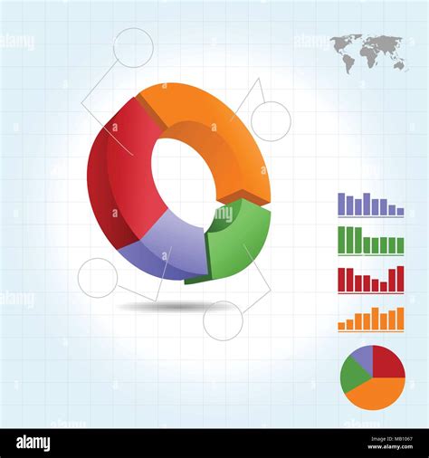 3d Pie Chart Infographic Four Points Stock Vector Image And Art Alamy