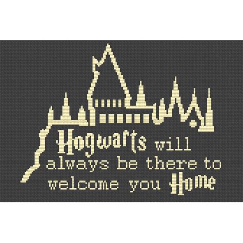 Hogwarts Cross Stitch Pattern Modern Cross Stitch Welcome Ho Inspire