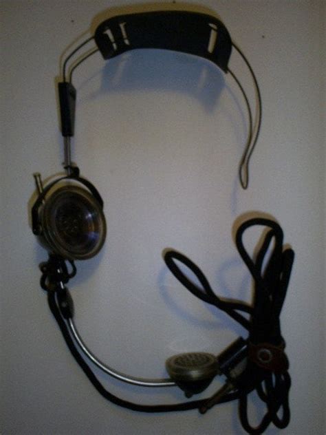 Vintage telephone operator headset with mic by mlc2tony on Etsy