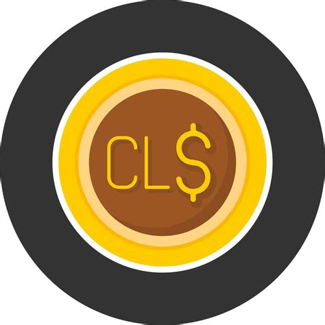 Chilean Peso Sign Flat Grey Circle Style Icon 54469584 Vector Art At