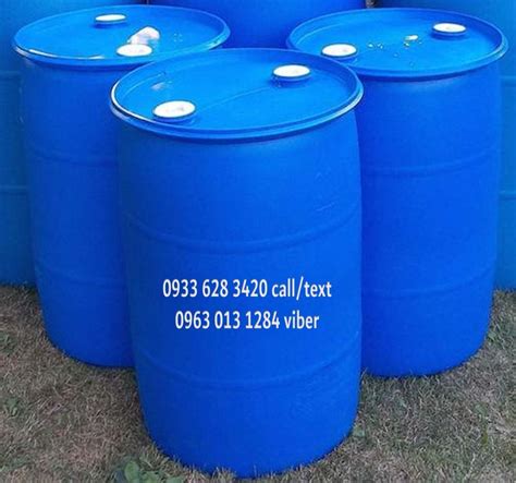 Blue Plastic Drum 200 Liters Commercial And Industrial Industrial Equipment On Carousell