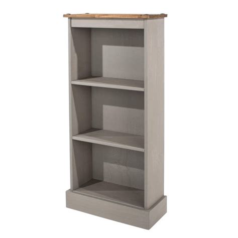 Corona Grey Low Bookcase Big Furniture Warehouse