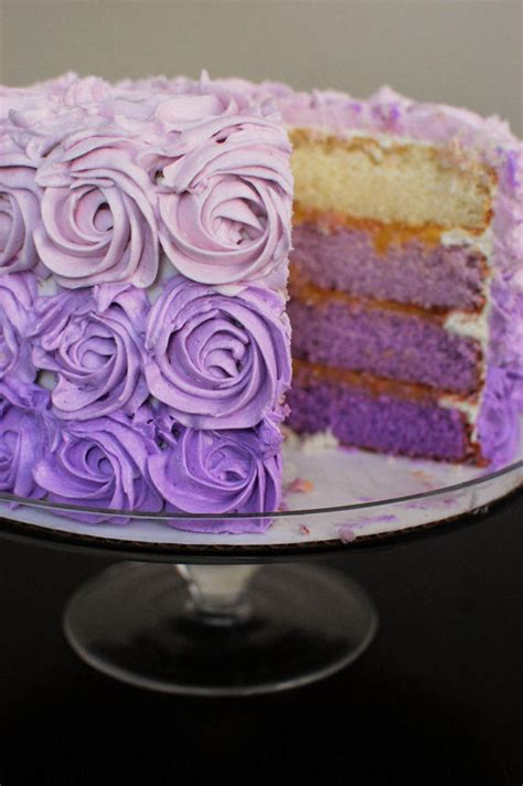 Purple Ombre Cake Beantown Baker