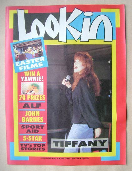 Look In Magazine Tiffany Cover 2 April 1988