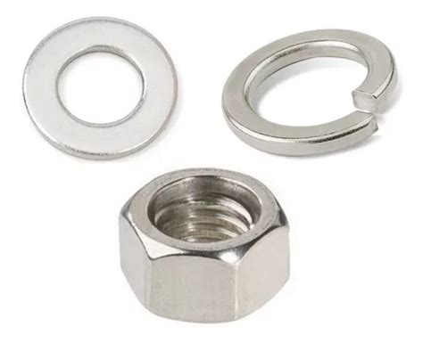 Kit Tornillo Hexagonal Milimetrico Inox M X Mm Pzs