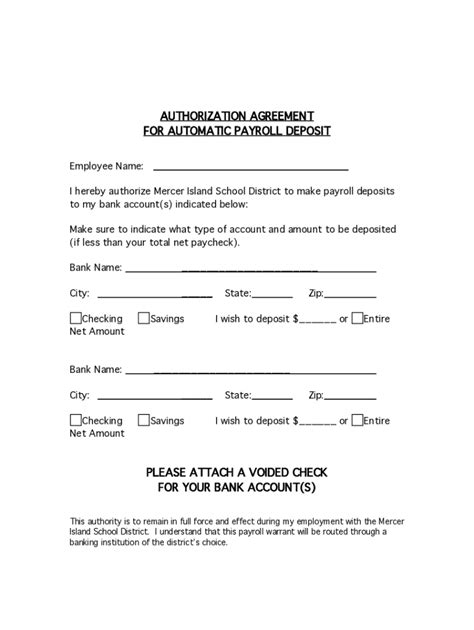 Fillable Online 18 Printable Direct Deposit Authorization Form Adp Templates Fax Email Print