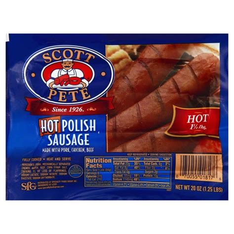 Scott Pete Polish Sausage Hot 20 Oz Instacart