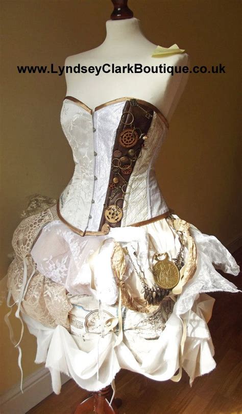 Steampunk Victorian Corset Bustle Wedding Dress Prom UK Size Etsy