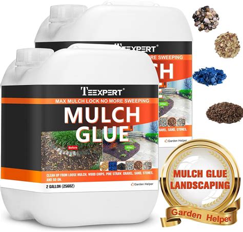 Amazon Teexpert Mulch Glue Gallon Mulch Glue For Landscaping