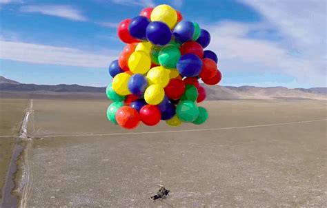 Man Attaches 110 Helium Balloons To Lawn Chair