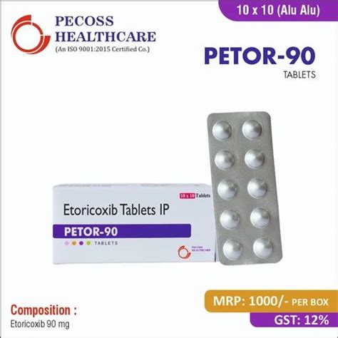 Petor Mg Etoricoxib Tablets Ip At Rs Per Box Etoricoxib