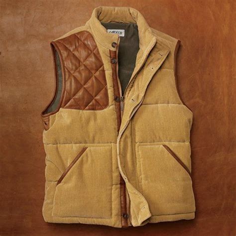 Orvis Quilt And Corduroy Vest Mens Outdoor Fashion Mens Outdoor