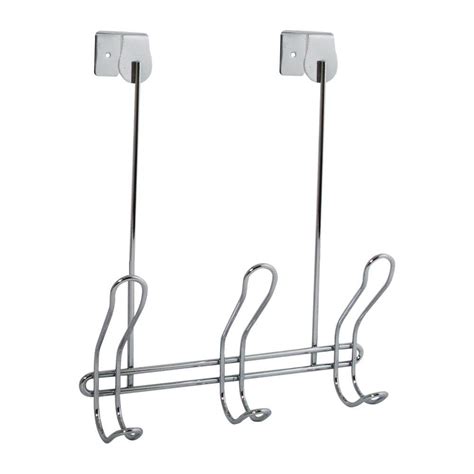 Interdesign Classico Over The Door 3 Hook Rack In Chrome 00279 The Home Depot