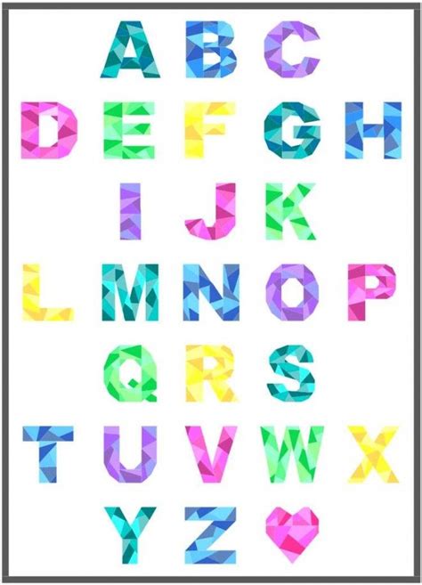 Geometric Uppercase Alphabet Pattern Uppercase Alphabet Geometric