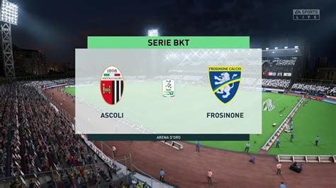 Fifa Ascoli Vs Frosinone Serie Bkt Gameplay Youtube