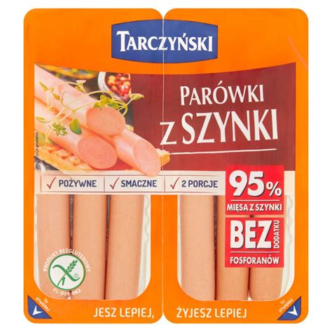 Tarczyński Parówki z szynki 220 g 2 x 110 g Delikatesy Dwójka