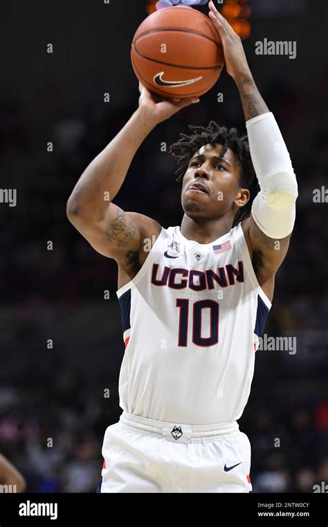 Storrs Ct March Uconn Huskies Guard Brendan Adams Shoots