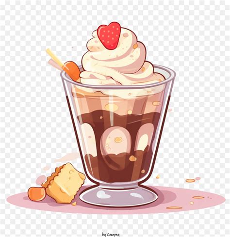 Milkshake Chocolate Chantilly png transparente grátis