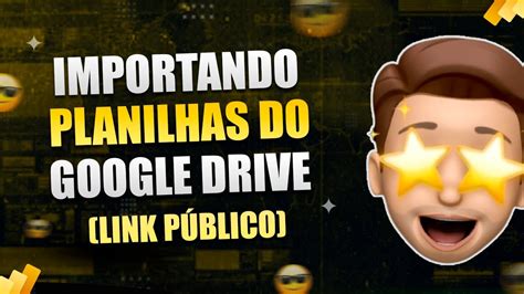 Importando Planilhas Do Google Drive Para O Power Bi Link P Blico