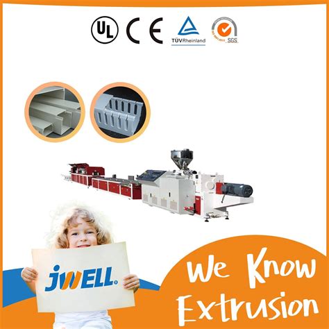 Jwell Trunk Line Pvc Cable Pipe Trunking Profile Production Machine