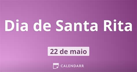 Dia De Santa Rita De Maio Calendarr