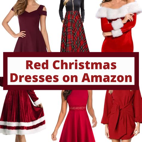 21 Best Red Christmas Dresses On Amazon Very Easy Makeup