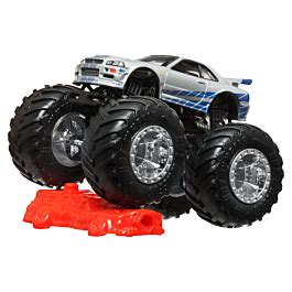 Hot Wheels Monster Trucks 1 64 Fast and Furious Nissan Skyline 2024 заказать игрушечную