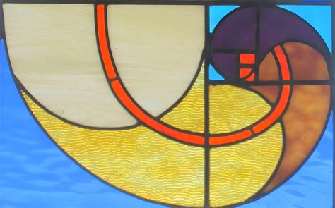 Stained Glass Chambered Nautilus 17 X 26 Etsy