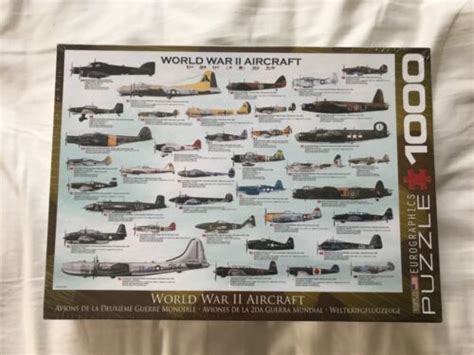 Eurographics World War II WW2 Aircraft Jigsaw Puzzle 1000pc Made In The