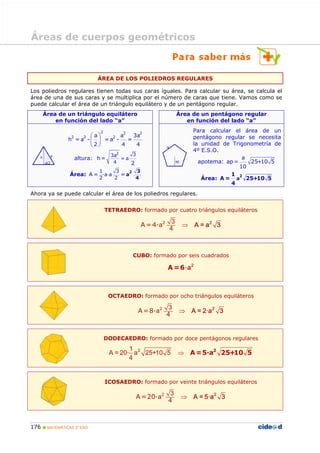 Areas De Cuerpos Geometricos Pdf