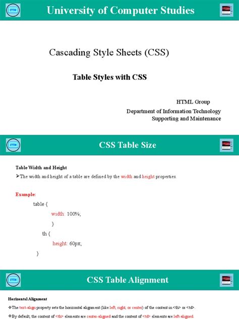 Css Table Style Pdf Computer File Formats Internet