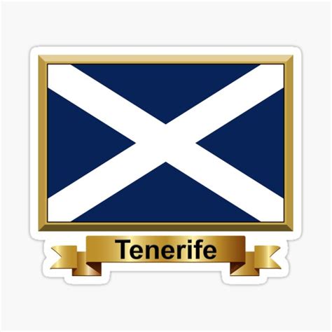 "Tenerife Flag Gifts, Masks, Stickers & Products (N)" Sticker for Sale by mpodger | Redbubble