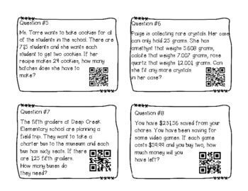 Self Check 5th Grade Math Review Task Cards By Meet Miss Marcus TPT