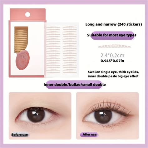 Dekaxid Invisible Lace Eyelid Tape Natural Long Lasting Double Eyelid