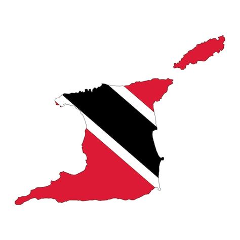 Illustration Simple Du Drapeau De Trinité et tobago Pour Le Jour De L