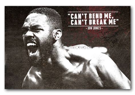 Jon Jones Inspirational Quote Pre Signed Poster Print 12x8 Inches 30cm ...