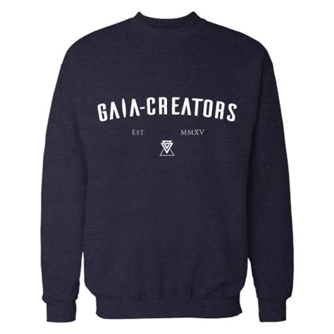 Highschool Sweat Shirt Collection Surfwear Gaia Creators Navy