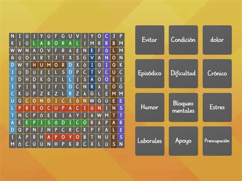 Estres Laboral Wordsearch