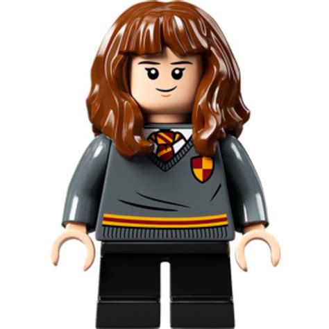 Lego Hermione Granger With Gray Gryffindor Jumper Minifigure Brick