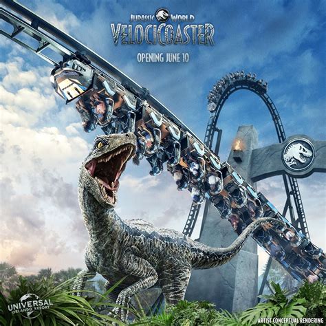 Breaking News Jurassic World Velocicoaster To Open At Universal Orlando Resort On June 10 2021