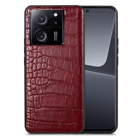 Funda Xiaomi T Y Pro Cuero Vegano Croco Marron